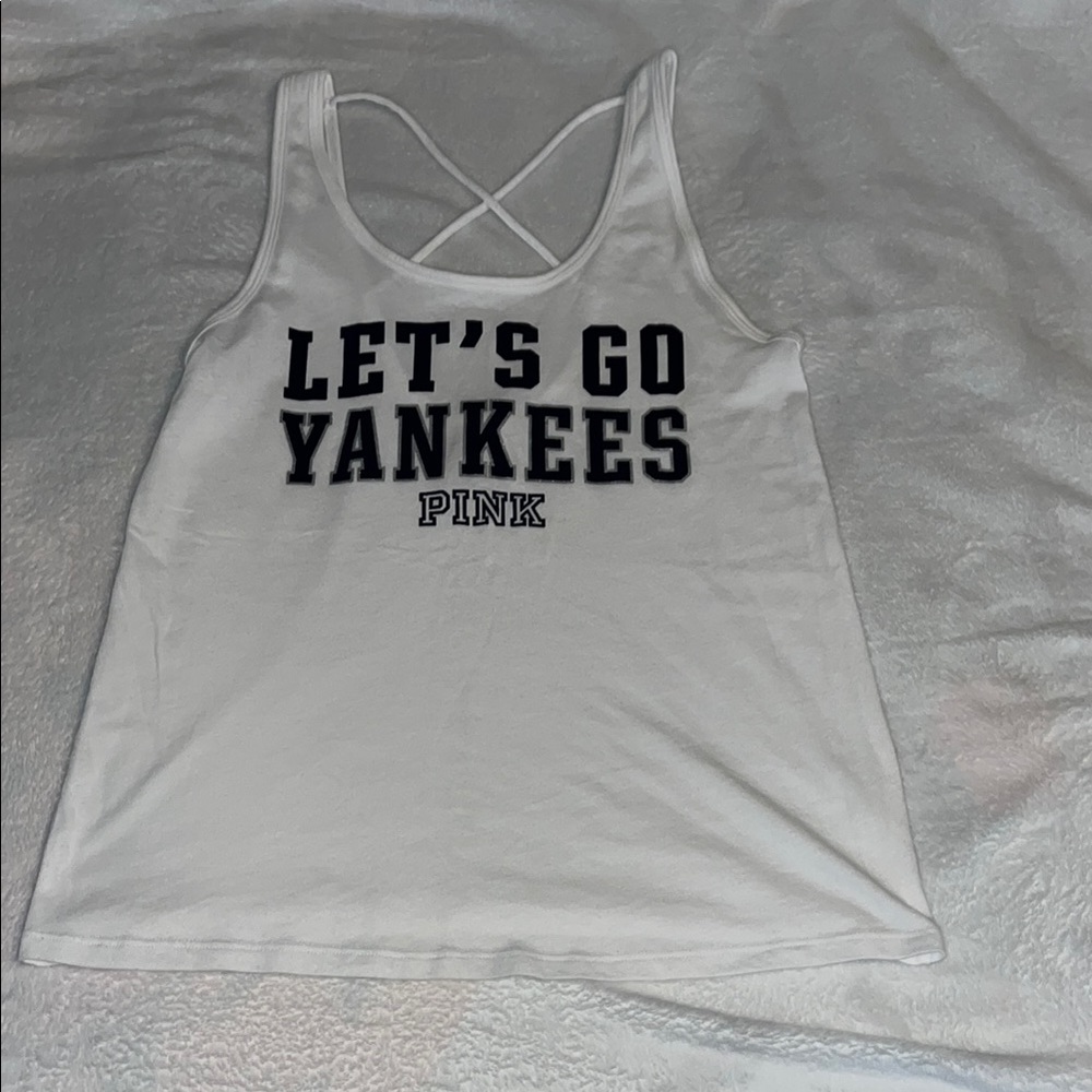 PINK Victoria's Secret White Tank Top